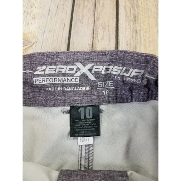 Zero Xposur Hybrid Shorts Youth Size 10 Athletic Swim Beach Gray B17 - Picture 4 of 7